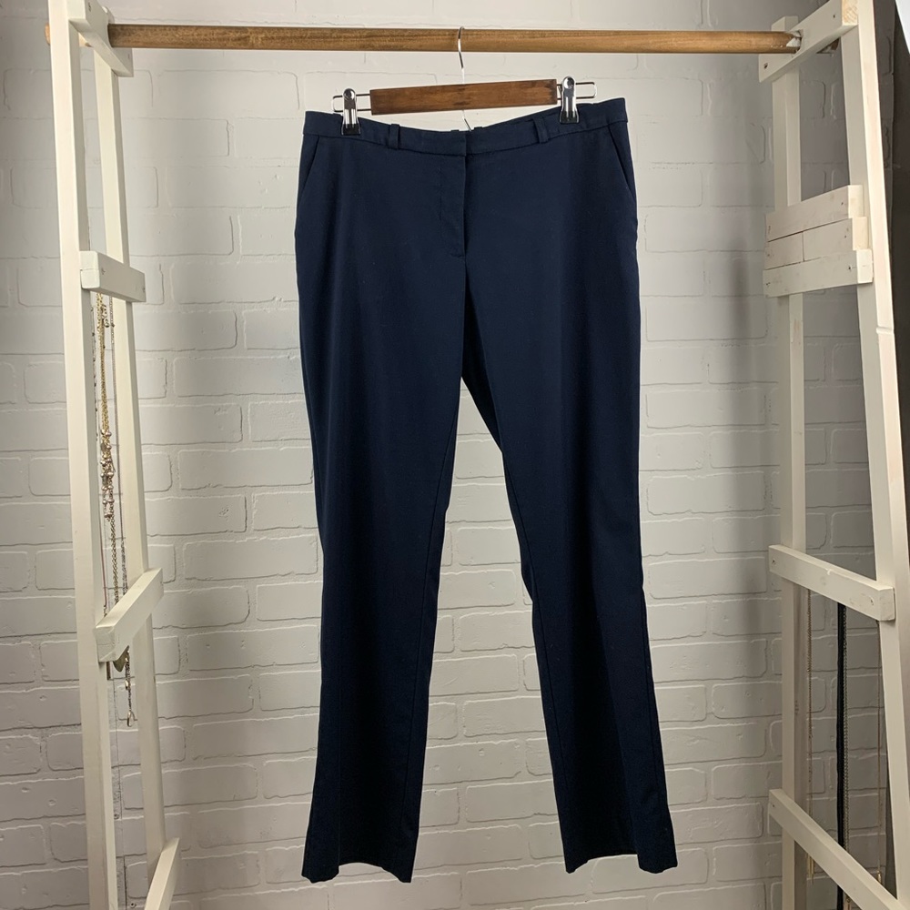 H&M Slim Leg Trouser, Navy Blue